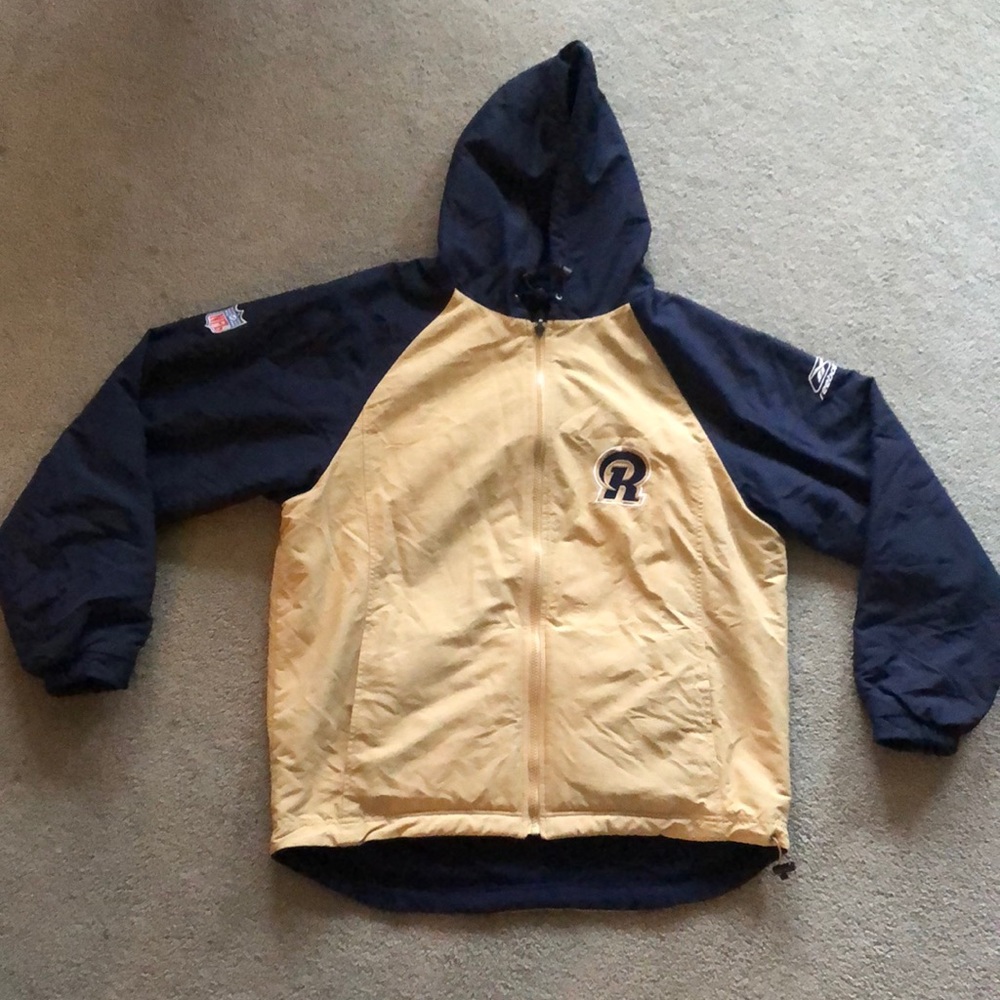 Vintage Reebok St. Louis Rams Reversible Jacket